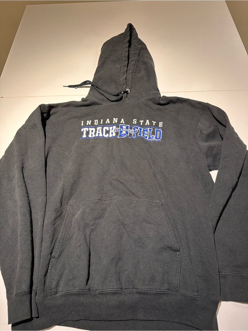 Port and Company Black Indiana State Track & Field Hoodie